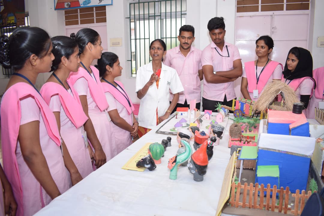 M.Sc Obstetric Gynecological Nursing students in practical training session at JKKN College of Nursing